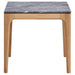 Polaris Square SmartTop Side End Table Grey and Light Oak - Walo Furniture