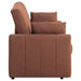 Portland Boucle Upholstered Sleeper Sofa Bed Copper - Walo Furniture