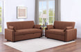 Portland Boucle Upholstered Sleeper Sofa Bed Copper - Walo Furniture