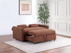 Portland Boucle Upholstered Sleeper Sofa Bed Copper - Walo Furniture