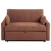 Portland Boucle Upholstered Sleeper Sofa Bed Copper - Walo Furniture