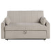 Portland Boucle Upholstered Sleeper Sofa Bed Latte - Walo Furniture