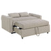 Portland Boucle Upholstered Sleeper Sofa Bed Latte - Walo Furniture