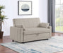 Portland Boucle Upholstered Sleeper Sofa Bed Latte - Walo Furniture