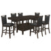 Prentiss 7 - piece Butterfly Leaf Dining Table Set Cappuccino - Walo Furniture