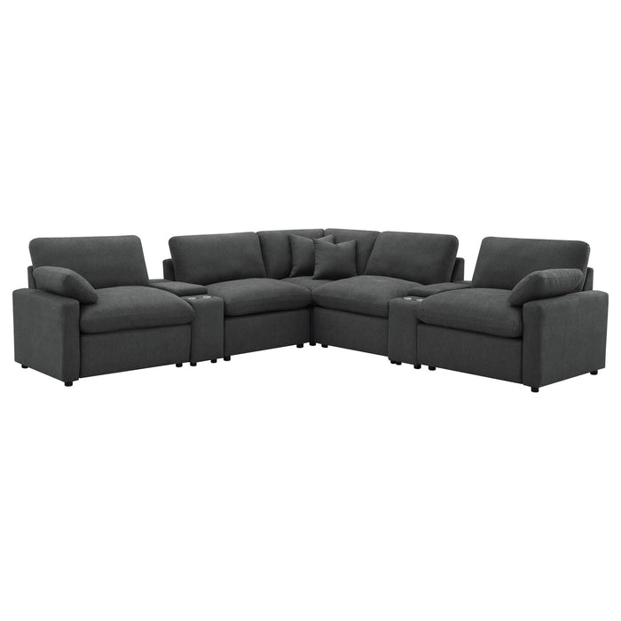 PWR SECTIONAL 7 PC SET - Walo Furniture