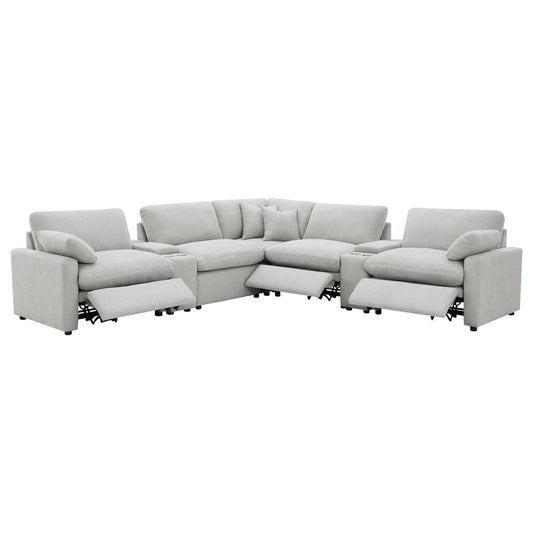 PWR SECTIONAL 7 PC SET - Walo Furniture