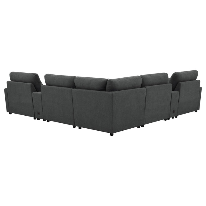 PWR SECTIONAL 7 PC SET - Walo Furniture