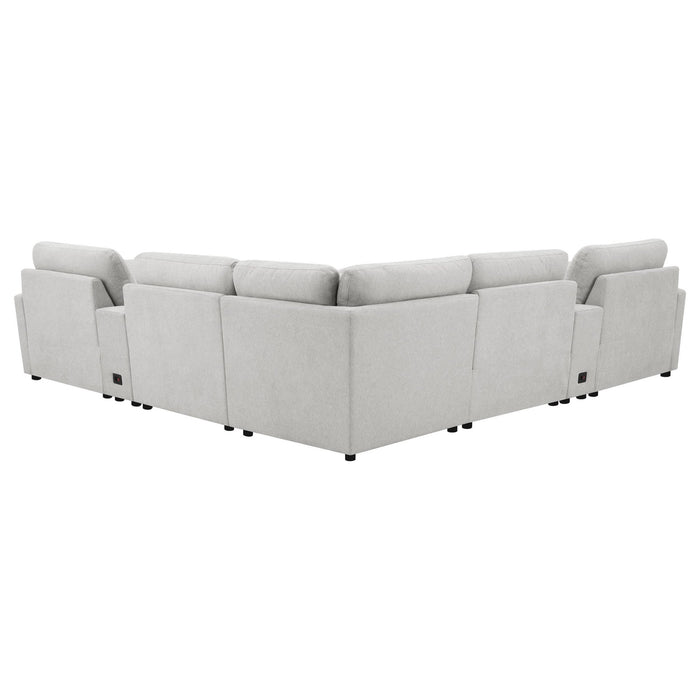 PWR SECTIONAL 7 PC SET - Walo Furniture