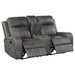 Raelynn 2 - piece Upholstered Reclining Sofa Set Grey - Walo Furniture