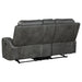 Raelynn 2 - piece Upholstered Reclining Sofa Set Grey - Walo Furniture