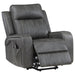 Raelynn Upholstered Power Lift Recliner Chair Grey - Walo Furniture