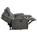 Raelynn Upholstered Track Arm Motion Sofa Grey - Walo Furniture