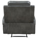 Raelynn Upholstered Track Arm Recliner Grey - Walo Furniture