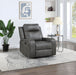 Raelynn Upholstered Track Arm Recliner Grey - Walo Furniture