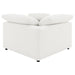 Raleigh 5 - piece Boucle Upholstered Modular Sectional Ivory - Walo Furniture