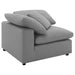 Raleigh Boucle Upholstered Corner Chair Grey - Walo Furniture