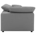 Raleigh Boucle Upholstered Corner Chair Grey - Walo Furniture