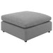 Raleigh Boucle Upholstered Ottoman Grey - Walo Furniture