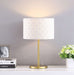 Ramiro 66 - inch Drum Shade Metal Bedside Table Lamp Gold - Walo Furniture