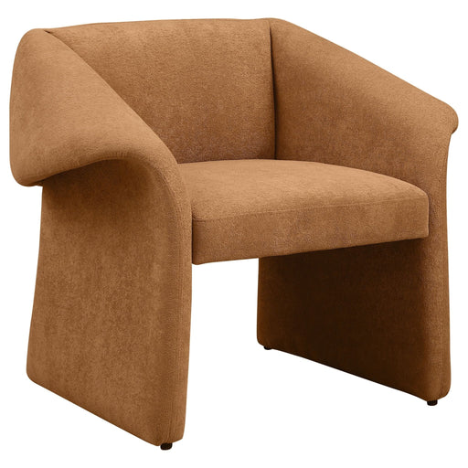 Ramsey Upholstered Sloped Arm Accent Chair Honey - Walo Furniture