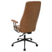 Ranger Upholstered Adjustable Home Office Desk Chair Brown - Walo Furniture