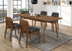 Redbridge Rectangular 5 - piece Dining Set Natural Walnut - Walo Furniture