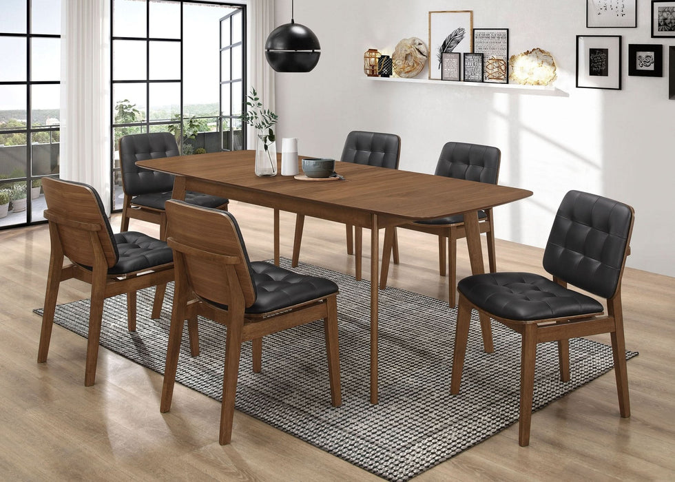 Redbridge Rectangular 7 - piece Dining Set Natural Walnut - Walo Furniture