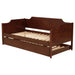 Redding Wood Twin Daybed With Trundle Cherry - Walo Furniture