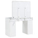 Regina Makeup Vanity Table Set with Lighting White - Walo Furniture