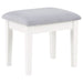 Regina Makeup Vanity Table Set with Lighting White - Walo Furniture