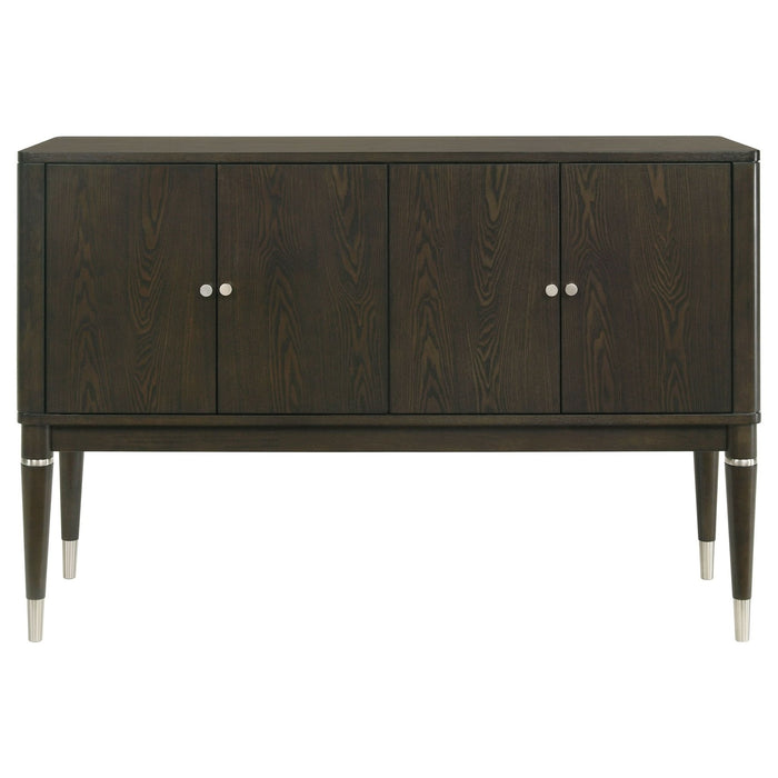 Reseda 4 - door Dining Sideboard Server with Shelves Ash Brown - Walo Furniture