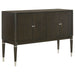 Reseda 4 - door Dining Sideboard Server with Shelves Ash Brown - Walo Furniture