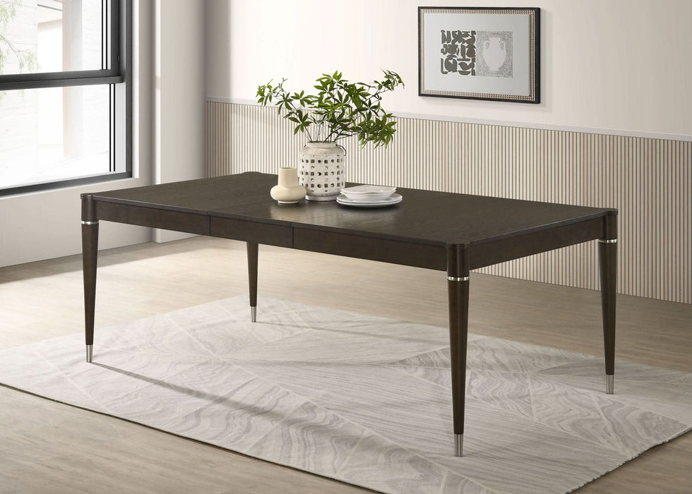 Reseda 81 - inch Extension Leaf Dining Table Ash Brown - Walo Furniture