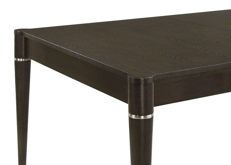 Reseda 81 - inch Extension Leaf Dining Table Ash Brown - Walo Furniture