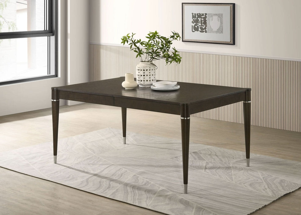 Reseda 81 - inch Extension Leaf Dining Table Ash Brown - Walo Furniture