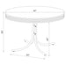 Retro 5 - piece Round Dining Table Set White and Black - Walo Furniture