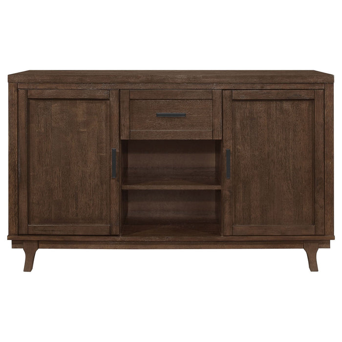 Reynolds 2 - door Sideboard Buffet Storage Cabinet Brown Oak - Walo Furniture