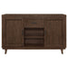 Reynolds 2 - door Sideboard Buffet Storage Cabinet Brown Oak - Walo Furniture