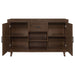 Reynolds 2 - door Sideboard Buffet Storage Cabinet Brown Oak - Walo Furniture