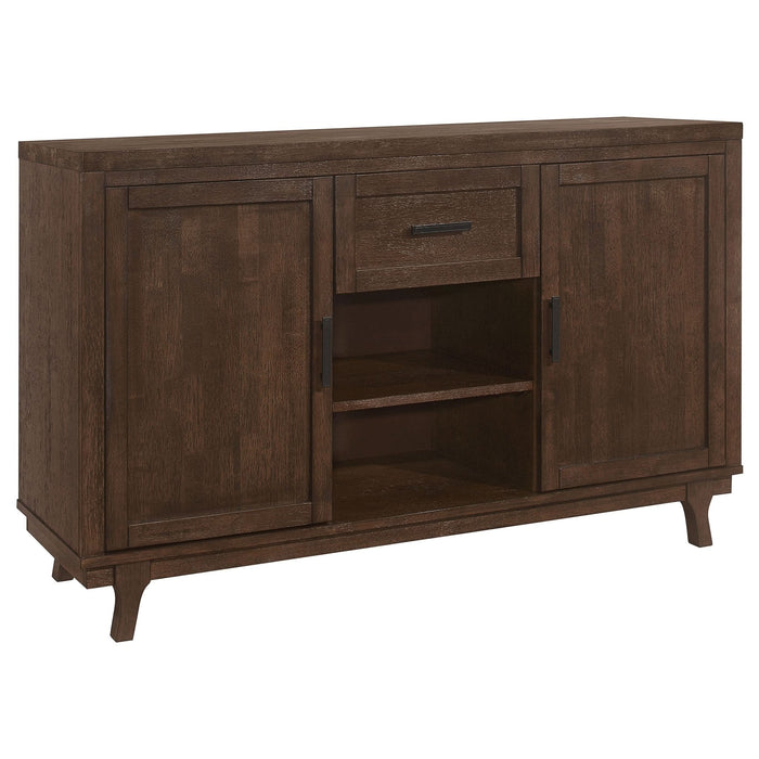 Reynolds 2 - door Sideboard Buffet Storage Cabinet Brown Oak - Walo Furniture