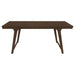 Reynolds Rectangular 79 - inch Wood Dining Table Brown Oak - Walo Furniture