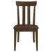 Reynolds Slat Back Dining Side Chair Brown Oak (Set of 2) - Walo Furniture