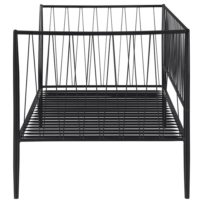 Richland Metal Twin Daybed Bed Frame Matte Black - Walo Furniture