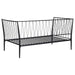 Richland Metal Twin Daybed Bed Frame Matte Black - Walo Furniture