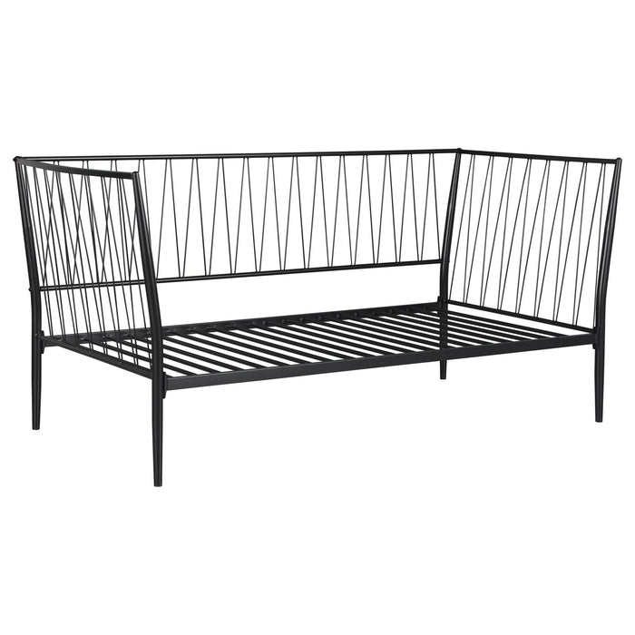 Richland Metal Twin Daybed Bed Frame Matte Black - Walo Furniture