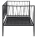 Richland Metal Twin Daybed Bed Frame Matte Black - Walo Furniture