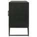 Riddell 4 - door Wood Reeding Accent Cabinet Matte Black - Walo Furniture