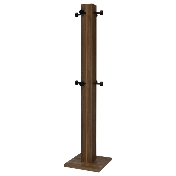 Rikkie Engineered Wood Coat Rack Walnut - Walo Furniture