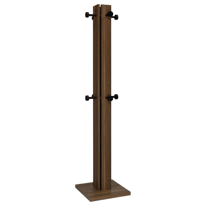 Rikkie Engineered Wood Coat Rack Walnut - Walo Furniture